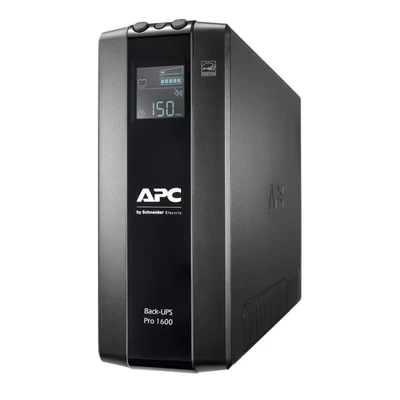Image of APC by Schneider Electric Back UPS Pro BR1600MI 1600VA (8 IEC Outlets, LCD Interface, 1GB Dataline Protection),Black