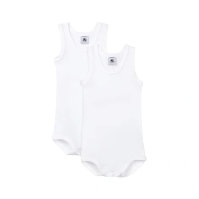Image of Petit Bateau Baby Boys’Sleeveless Bodysuits (Pack of 2) , Variant 1, 4 years
