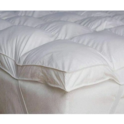 Image of Laura Secret ® Microfibre Mattress Toppers 4&quot; 10cm Hotel Quality Bed Topper Supersoft Heavy Fill Single Double King Super Box Stitched and Elasticated Corner Straps (King)