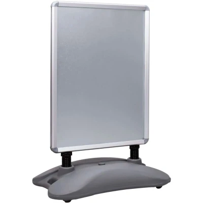Image of vidaXL A1 Waterbase Poster Stand Grey Aluminium Alloy