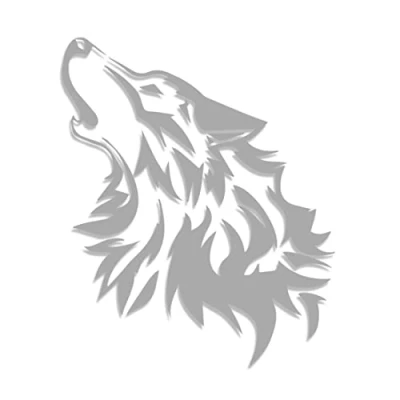 Image of Decus Wolf XL 0222 (silver) // Sticker OEM JDM Style Vinyl Transfer