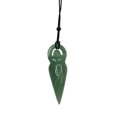 Image of VIE Mother Earth Goddess Pendant, 8x3cm (Green Aventurine)