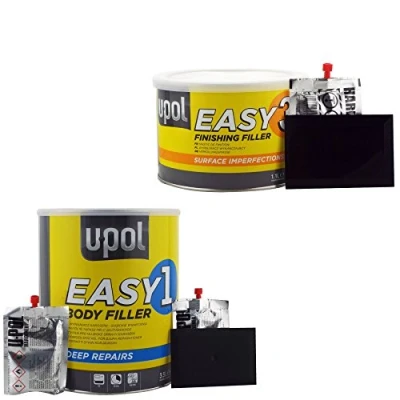 Image of Easy One U pol Car Body Polyester Filler 3L &amp; Three Ultra Smooth Finishing Stopper 1.1ltr