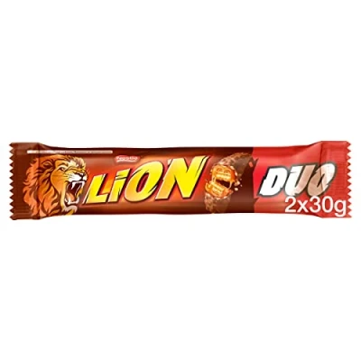 Image of Lion Duo Milk Chocolate Bars, 28 x 60 g