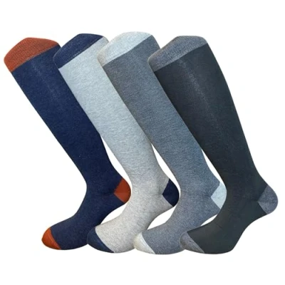 Image of CriCri Socks Set 4 Pairs Long Men in Warm Cotton Made Italy One Size Multicolour