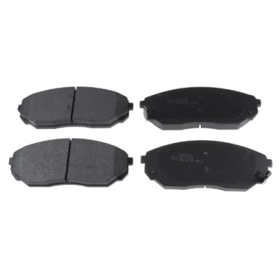 Image of 581013ED00, 581013ED01, 581013ED02, 581013EE00, 581013EE01 Brake pad set BLUE PRINT ADG04258 Front Axle with acoustic wear warning KIA: SORENTO 1
