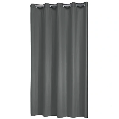 Image of Sealskin Coloris Shower Curtain, Polyester, Cotton, Grey, 180 x 200 cm