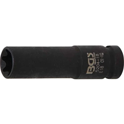 Image of BGS 5204 18 Impact Socket E Type, deep 12.5 mm (1/2&quot;) Drive E18