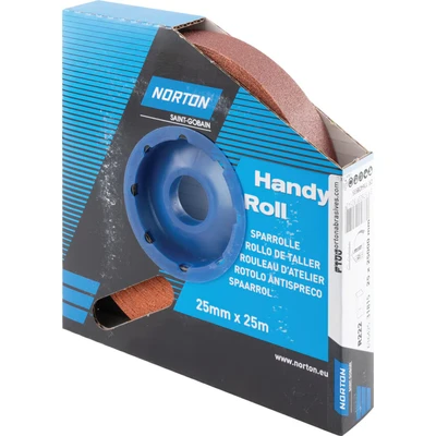 Image of Norton Saint Gobain R222 25MMX25M Al/Ox Roll Grit 100
