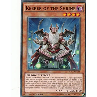 Image of YuGiOh SDKS EN018 1st Ed Keeper of the Shrine common card