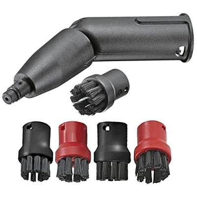 Image of SPARES2GO Turbo Brush Detail Jet + Nozzle Brushes for Karcher SC1 SC2 SC3 SC4 SC5 Steam Cleaner