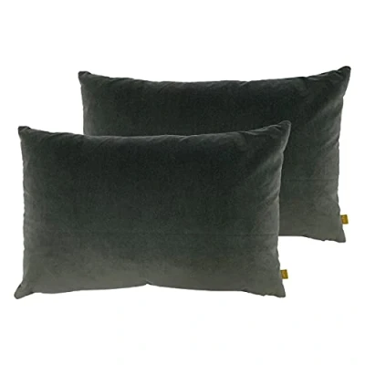 Image of furn. Contra Twin Pack Polyester Filled Cushions, Steel, 40 x 60cm