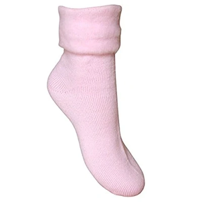 Image of Ladies &amp; Girls Super Soft Thermal Fleece Lined Warm Winter Bed Socks (Pink)