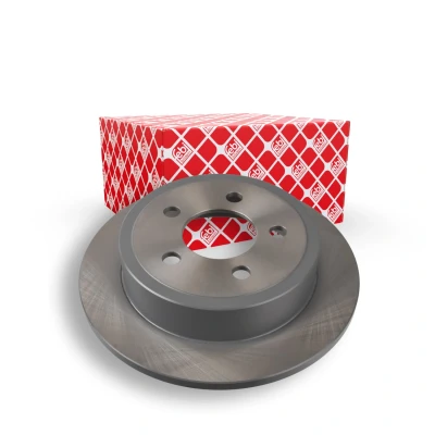 Image of 52128411AA, 52128411AB, K52128411AA Brake disc FEBI BILSTEIN 108468 Rear Axle 285mm 12mm 5 Hole 114,3mm solid Coated JEEP: Cherokee III, WRANGLER 2