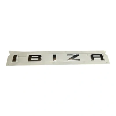 Image of Seat 6L6853687739 Ibiza Lettering Sticker Tailgate Emblem Sign Chrome