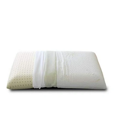 Image of Evergreenweb Bed Pillow, 40 x 70 cm, H 12 Foam Model, 100% Memory Padding, Double Removable Cover with Aloe Vera and Cotton, Orthopaedic Pillow for Cervical Pain, Certified Medical Device