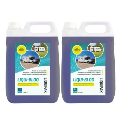 Image of Liquipak Caravan Toilet Chemical, Blue Fluid for &amp; Motorhome, Formaldehyde Free, Liqui Bloo 10L