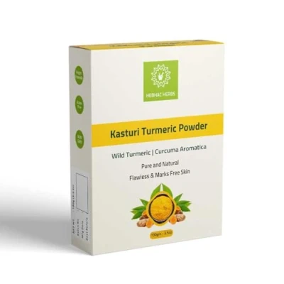 Image of Kasthuri Manjal powder for skin and Face Care Wild Turmeric Curcuma Aromatica Helps in Glowing Acne Radiant