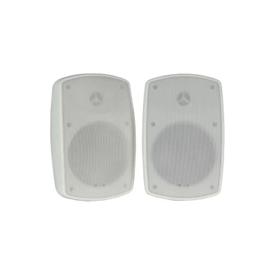 Image of Adastra Weather Resistant Indoor and Outdoor Full Range Speakers Supplied in Pairs, Patio Music, Garden Speakers, Kitchen or Bathroom Audio 100W 5.25&quot; White