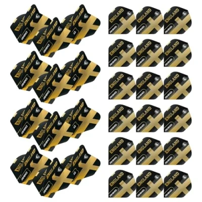 Image of WINMAU Rhino Country Flag Design Dart flights 10 sets per pack (30 pack) (England)