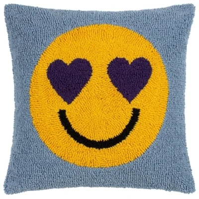 Image of Heya Home Smile Cushion Cover,Purple,45 x 45cm