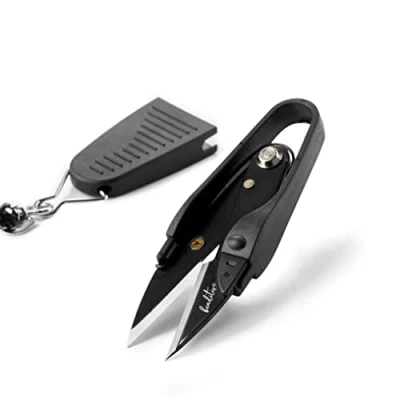 Image of Beaditive Premium Thread Snips Thread, Yarn, Embroidery Snipper for Sewing, Quilting, Knitting, Jewelry Making High Carbon Steel Blades with Protective Cap and Lanyard