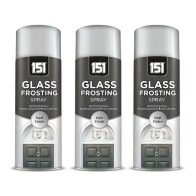 Image of SDMAX Window Glass Frosting Privacy Spray Paint Decorative Bath Window, Frosted Spray, Door Security, &amp; Decor (Pack of 3)