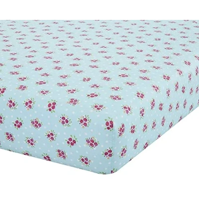 Image of Catherine Lansfield Fairies Easy Care Double Fitted Sheet Pink