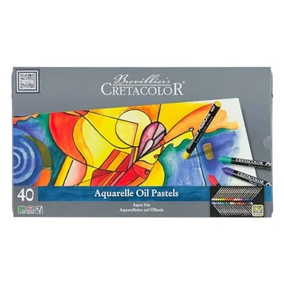 Image of Cretacolor AquaStic Oil Pastel Set, 40 Color, Multi
