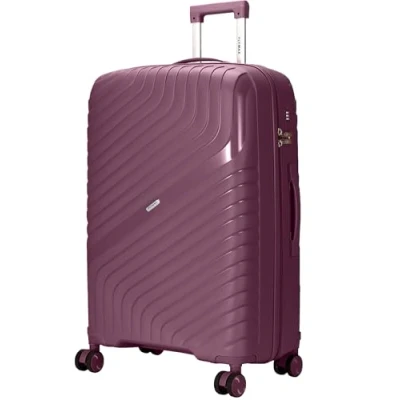 Image of 29&quot; Large Suitcase Luggage 4 Wheels Lightweight 20kg 23kg Hardshell Polypropylene with Combination Lock + Telescopic Handle Travel Case Hard Shell XL 102L Purple