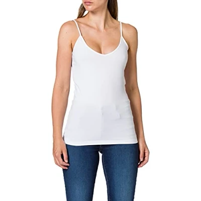 Image of Vero Moda Womens Vmmaxi My Soft Singlet Noos Vest, White (Bright White), L UK