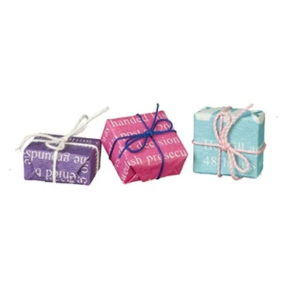 Image of Dolls House Wrapped Gifts Christmas Birthday Present Boxes 1:12 Shop Accessory