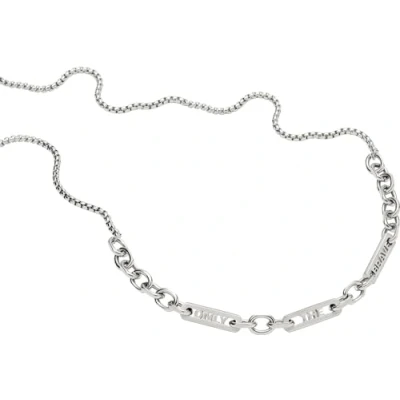 Image of Diesel Necklace for Men Steel, L 65cm +/ 5cm x W 6mm H 2.2mm Silver Stainless Steel Necklace, DX1329040