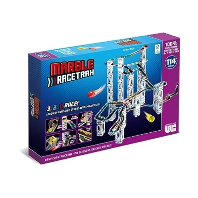 Image of University Games Marble RaceTrax Game 114 pieces Race Track
