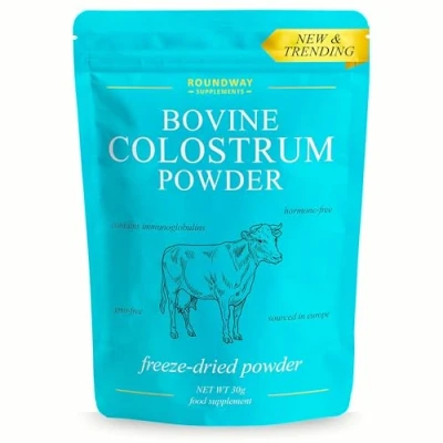 Image of Colostrum Powder, 100% Freeze Dried Bovine with High Levels of Immunoglobulin G (IgG), Unflavoured, GMO Free, Hormone 30 Days Supply.