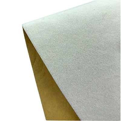 Image of Yalulu Self Adhesive Velvet Flock Liner Back Felt Sheets Fabric Sticky Sheets, 20 x 148 cm Soft for Jewelry Drawer Craft DIY Arts Decoration (White)