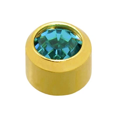 Image of Caflon Blu 24 Carat Gold Plated December Birthstone Studs