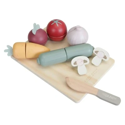 Image of Little Dutch 4484 Wooden Vegetables for Cutting