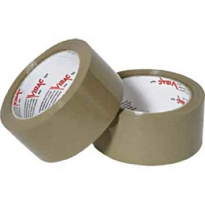Image of 3 x Pro Plast Branded ® VIBAC Strong Brown Packing Parcel Tape 48mm 66M