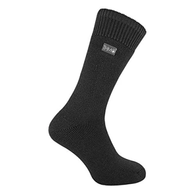 Image of THMO 1 Pair Mens Thick Winter Soft Top Thermal Socks (6 11 uk, 22 Charcoal)
