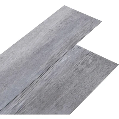 Image of vidaXL Self adhesive PVC Flooring Planks 5.21 m? 2 mm Matt Wood Grey