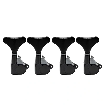 Image of Musiclily 4 in line Sealed Bass Tuners Tuning Pegs Keys Machine Heads Set for String Electric Bass, Black