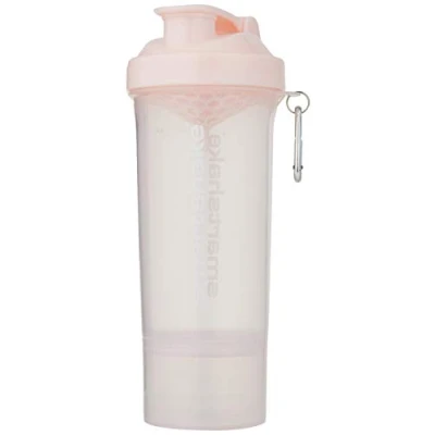 Image of Smartshake Slim Protein Shaker Bottle 500 ml Leakproof Gym Drink for Shakes BPA Free Powder Cup Men &amp; Women Cotton Pink