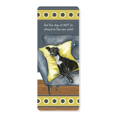 Image of The Little Dog Laughed Bookmark Not Allowed on Sofa! Themed Reading Accessory