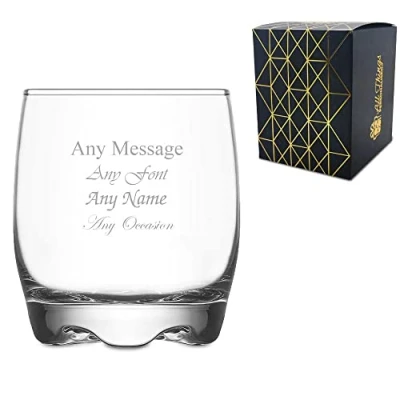 Image of Personalised Engraved 290ml LAV Adora Whisky Glass, Gift Boxed, Perfect for Any Whiskey Lover