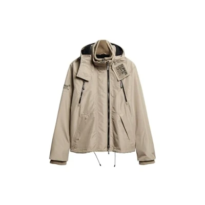 Image of Superdry Men&#039;s Mountain Windcheater Jacket, Winter Twig Beige, L