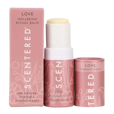 Image of Scentered Aromatherapy Balm Stick, Love Self Care &amp; Emotional Wellbeing 100% Natural Essential Oils Blend: Rose, Cedarwood, Ylang Gifts for Women