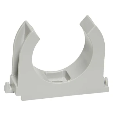 Image of SOMA Plastic tube clip, grey, 40 mm, 12 pieces, clamp clamp,