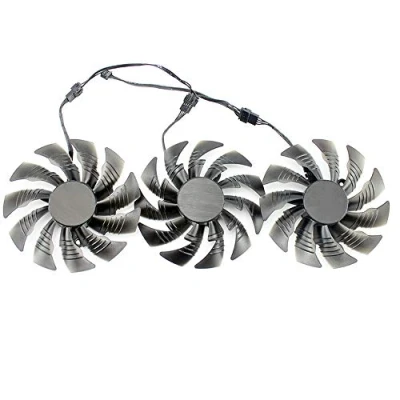 Image of iHaospace Replacement Graphics Card Fan for Gigabyte AORUS GTX 1080Ti 11G /AORUS 1080 8G / 1070 Video Cooling (3 Pcs/set)