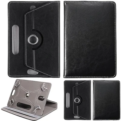 Image of World biz 10inch Tablet Case Universal Stand Folio Cover Leather 360 Rotating Fits for Samsung Tab A7/A8, A9 plus 11&quot;,iPad 9.7/10.2,iPad 10.9, Lenovo M10, Fire HD 10 (Black)